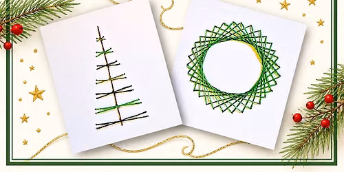 Embroidered Cards and Tags