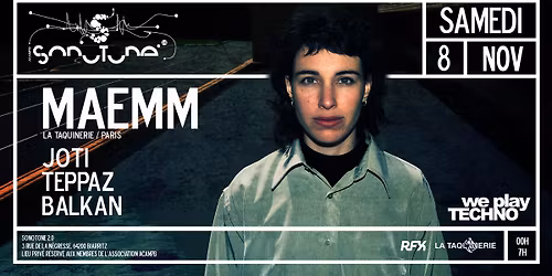08\/11\/25 - We Play Techno avec MAEMM (La Taquinerie \/ Paris) au Sonotone 2.0