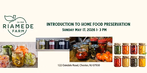 Introduction to Home Food Preservation