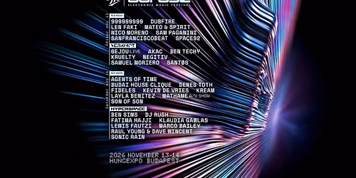 B\u00d3NUSZ Electronic Music Festival 2026 - official event