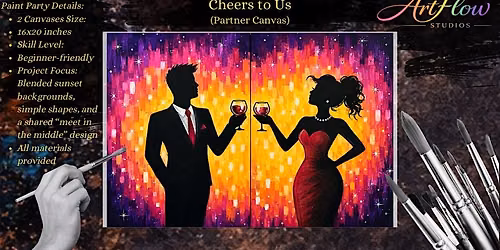 Cheers to Us | $32 | Couples Paint Night (Quad Cities \u2013 Bettendorf, IA)