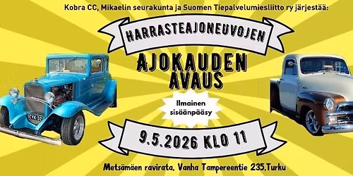 Harrasteajoneuvojen ajokauden avaus 2026, Turku