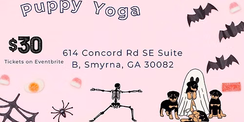 Spooky Puppy Yoga
