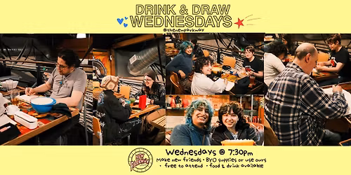 FREE DRINK & DRAW WEDS @ The New Parkway Theater *Make New Friends*