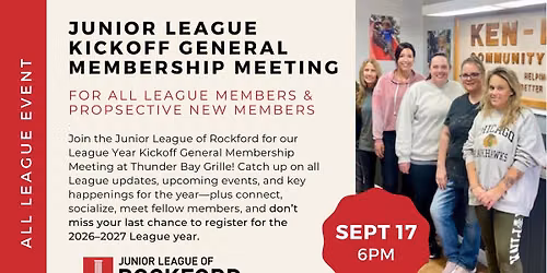 Kickoff JLR Meeting - Last Chance to Join!