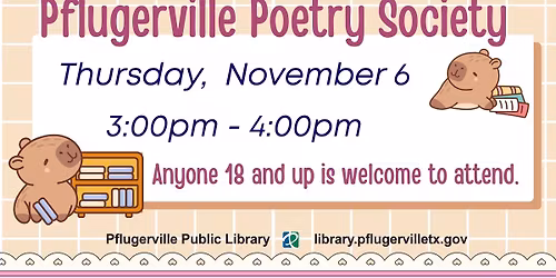 Pflugerville Poetry Society Meeting