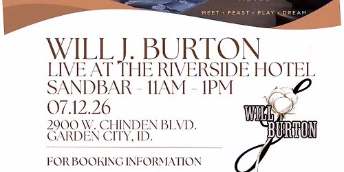 Will J. Burton LIVE @ Sandbar