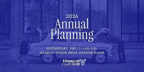 Franklin Creative Club 2026 Annual Planning