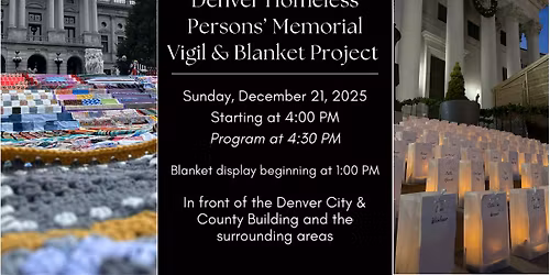 Denver Homeless Persons' Memorial Vigil & Blanket Project