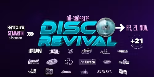 O\u00d6's gr\u00f6\u00dftes Disco Revival - 21. NOV