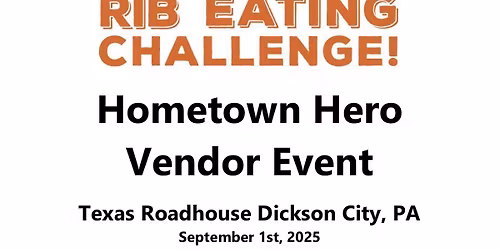 Hometown Hero Vendor Event!