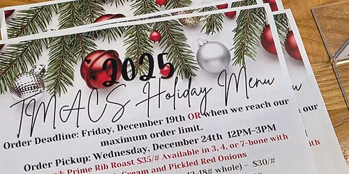 \ud83c\udf84 ORDER NOW\ud83c\udf84TMACS Holiday Take-Home Feast