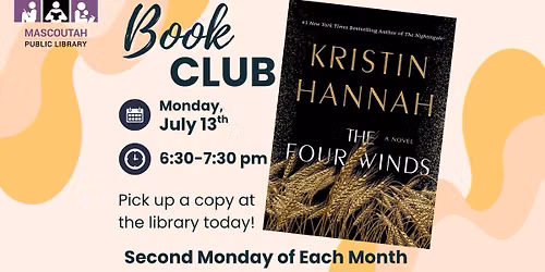 Book Club: The Four Winds <svg xmlns=