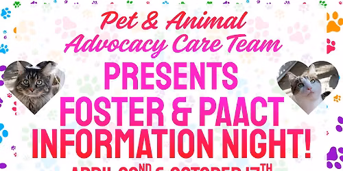 Foster & PAACT Information Night!