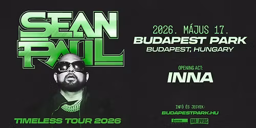 SEAN PAUL \/\/ Budapest Park \/\/ 2026\/05\/17
