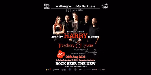 Jeremy Harry Harris & the Treachery Of Ravens |Rock Beer The New|Santander|