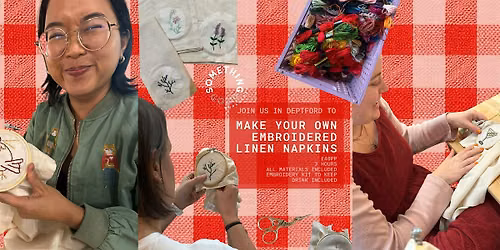 Make Your Own Embroidered Linen Napkins | Deptford, London