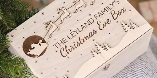 Pyrography Christmas Eve Wooden Box Workshop with Tutor Kim