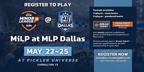 Minor League Pickleball at MLP Dallas