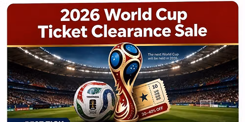 \ud83c\udf9f\ufe0f FIFA WORLD CUP 2026\u2122\ufe0f TICKETS AVAILABLE \ud83c\udf9f\ufe0f