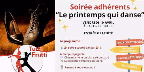 Soir\u00e9e LE PRINTEMPS EN DANSANT - Toutes danses