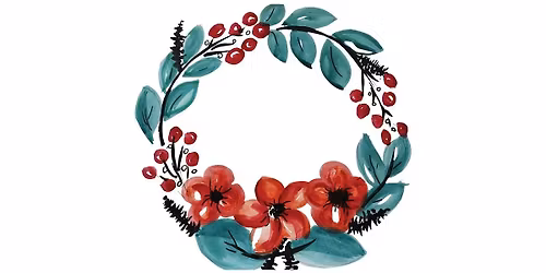 Floral Watercolor Wreath Painting Class