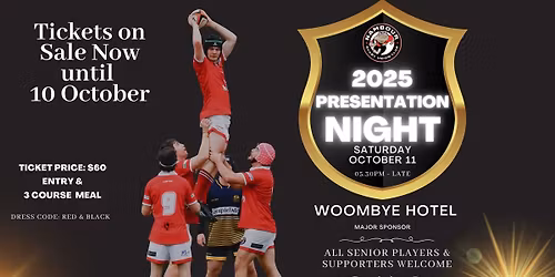 2025 Nambour Rugby Union Senior Presentation Night
