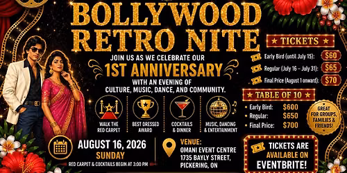 Bollywood Retro Nite -  80s & 90s