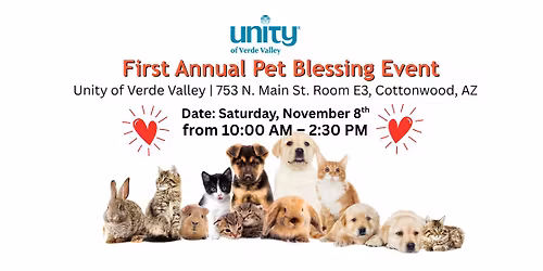 Unity of Verde Valley Pet Blessing Event