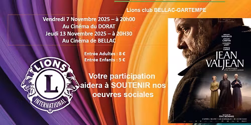 AVANT-PREMIERE CINEMA JEAN VALJEAN au Cin\u00e9 de BELLAC