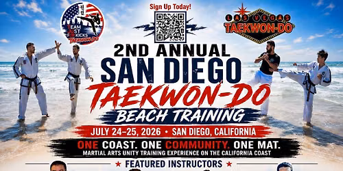 2ND Annual San Diego, CA Taekwon-Do Beach Training