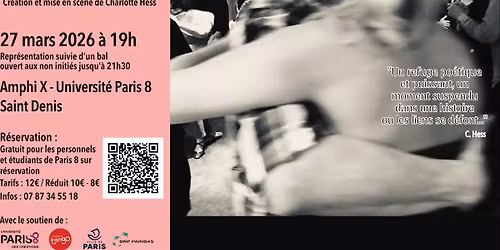 Abrazo- Pi\u00e8ce de Charlotte Hess pour 18 interpr\u00e8tes 