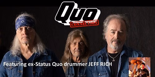 TWO Status Quo Drummers in one night! Quo Connection play Cidermill Theatre Chipping Campden