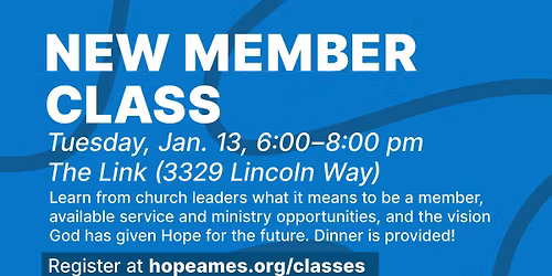 New Member Class at Hope Ames