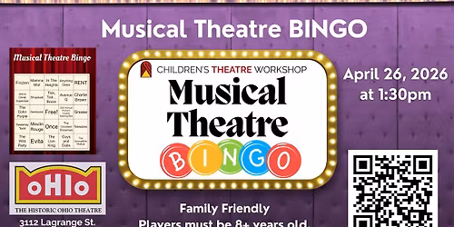 FAMILY Friendly Musical Theatre BINGO!