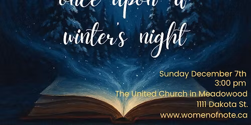 Once Upon a Winter\u2019s Night - Women of Note holiday concert 