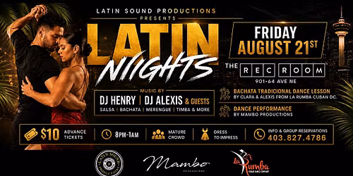 LATIN NIGHTS @ THE REC ROOM
