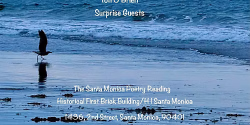 The Santa Monica Poetry Reading\/3rd Friday @ The Rapp Saloon: Toti O'Brien\/Jim Bolt\/Marc Cid