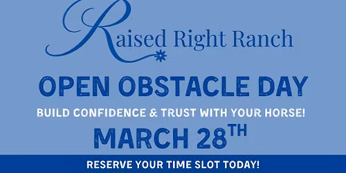 Open Obstacle Day - March 28th