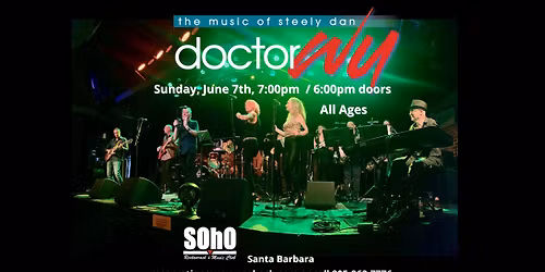 Doctor Wu - the Music of Steely Dan Returns to SOhO Santa Barbara
