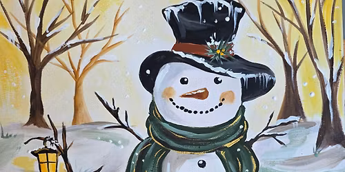 Paint & Prosecco - Snowman - at The Bell in Broadway