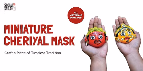 Miniature Cheriyal Mask - Bangalore