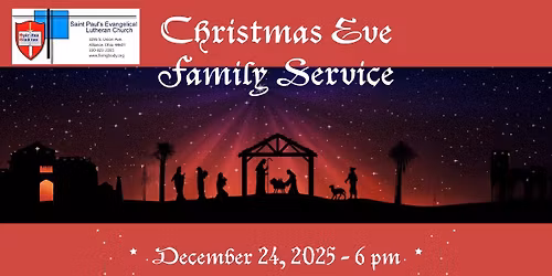 Christmas Eve Worship at 6 pm