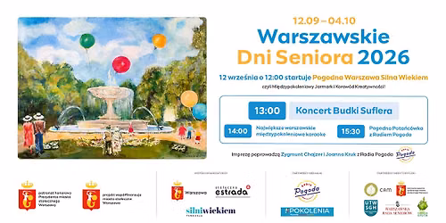 Pogodna Warszawa Silna Wiekiem - mi\u0119dzypokoleniowy, rozta\u0144czony korow\u00f3d i jarmark kreatywno\u015bci