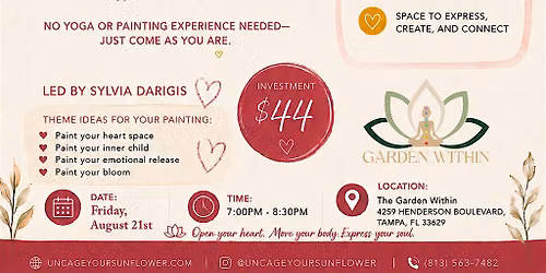 Bloom & Brush: Heart Opening Yoga & Intuitive Painting