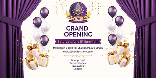 Grand Opening - Second Act Thrift & Boutique
