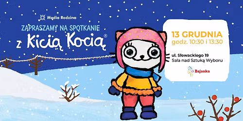 Zimowe warsztaty z Kici\u0105 Koci\u0105 - godz. 10.30