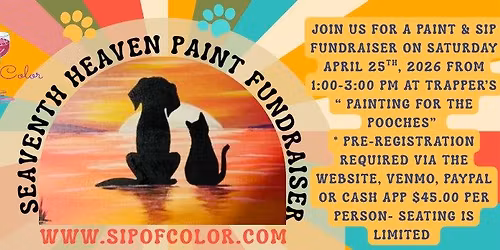Seventh Heaven Paint & Sip Fundraiser at Trapper's, Butternut