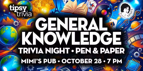 Edmonton: Mimi's Pub - Pen & Paper General Knowledge Trivia - Oct 28, 7pm