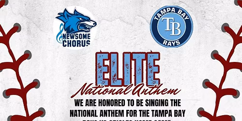 Elite Show Choir sings at a Rays Game